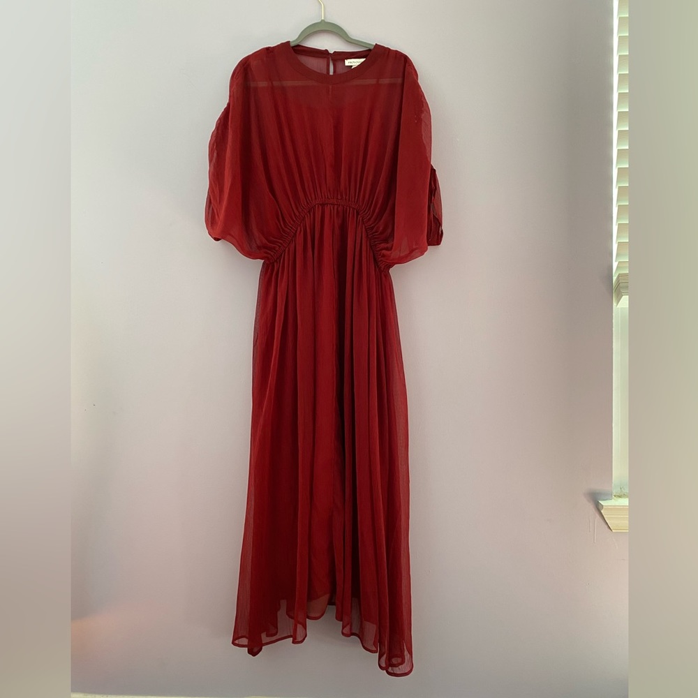 Target Prologue | Red Chiffon Maxi Dress Size XXL